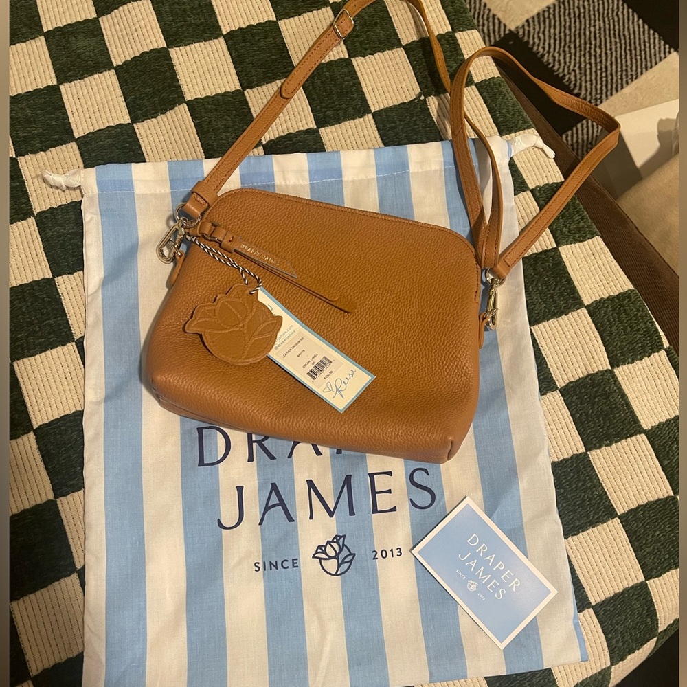 NWT Draper James Leather Crossbody Bag